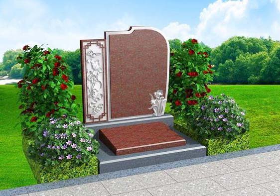 印度红打造小型艺术墓碑